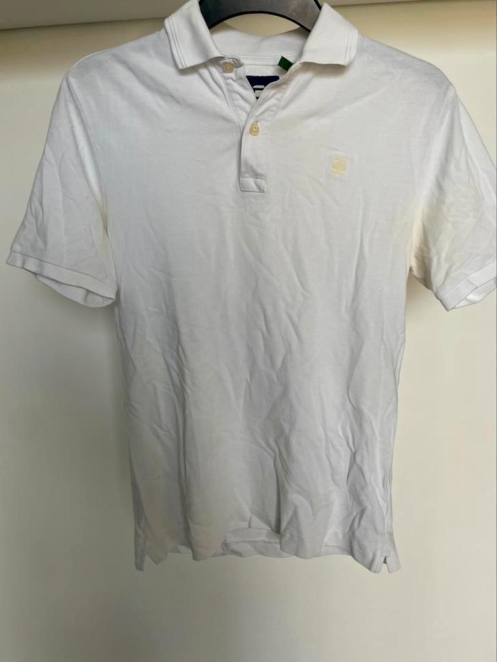 G-Star RAW Polo – Maat XS – Wit | nette staat, Kleding | Heren, Polo's, Zo goed als nieuw, Maat 46 (S) of kleiner, Wit, Ophalen of Verzenden