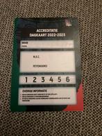 ACCREDITATIE DAGKAART NEC-FEYENOORD 22-23, Ophalen of Verzenden, Zo goed als nieuw, Feyenoord, Overige typen