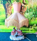 Crown Dresden Porseleinen lamp originele kap, Antiek, Gebruikt, Ophalen of Verzenden, Minder dan 100 cm