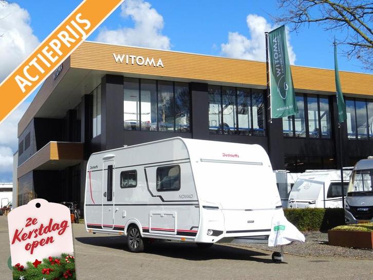 Dethleffs Nomad 460 EL 2e kerstdag geopend!, Caravans en Kamperen, Caravans, Bedrijf, 1250 - 1500 kg, Standaardzit, Dethleffs