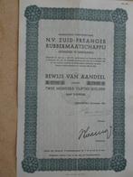 Zuid - Preanger Rubbermaatschappij. MIDDELBURG 1934, Ophalen of Verzenden, 1920 tot 1950, Aandeel