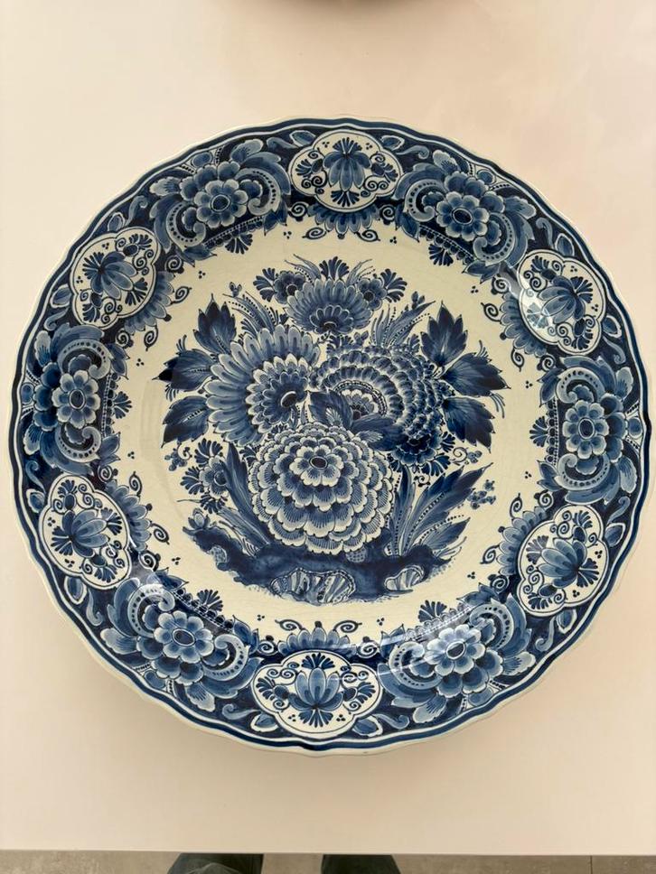 Uniek Porceleyne Fles enorm wandbord (41 cm) uit 1955, Antiek en Kunst, Antiek | Wandborden en Tegels, Ophalen of Verzenden