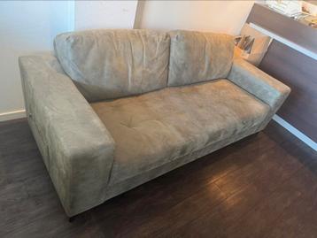 Bankstel urban sofa 2,5 zits groen suedeleer beschikbaar voor biedingen