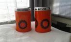 Voorraadbus Brabantia retro vintage oranje 2x, Ophalen, Huis en Inrichting