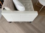 Ikea wit leren bankje, Ophalen, Gebruikt, Tweepersoons, Rechte bank