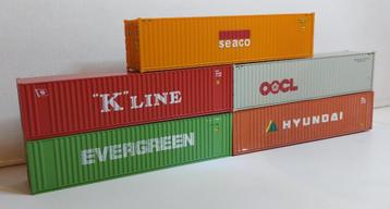 5 Containers van 40ft. Diverse Maatschappijen  beschikbaar voor biedingen