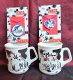 Vintage Disney 101 Dalmatiërs Dalmatians mokken en kettingen, Ophalen of Verzenden, Overige figuren, Gebruikt, Servies