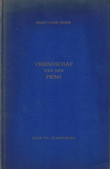 Vriendschap van den prins - Saint-John Perse beschikbaar voor biedingen
