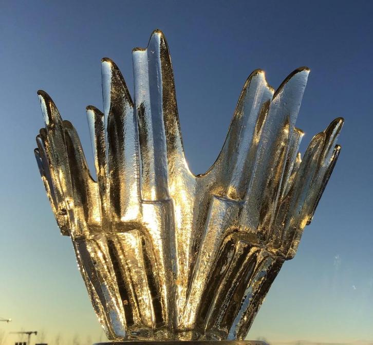 Revontulet Ice Glass Bowl van Tauno Wirkkala voor Humppila, Antiek en Kunst, Kunst | Designobjecten, Ophalen