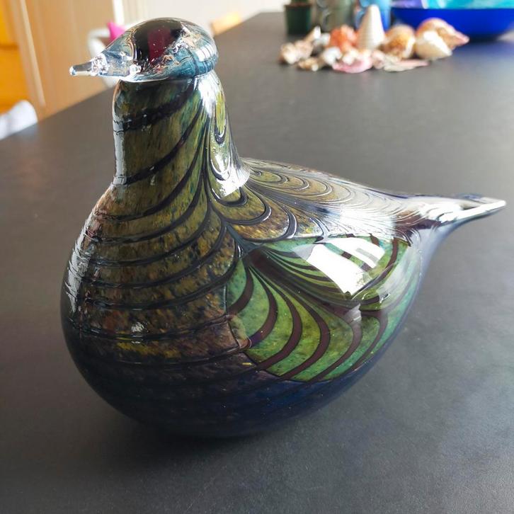 Iittala Birds by Toikka, Huis en Inrichting, Woonaccessoires | Vazen, Zo goed als nieuw, Blauw, Minder dan 50 cm, Glas, Ophalen of Verzenden