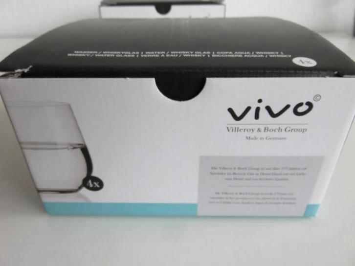 Nieuw! 8 VIVO waterglazen AH Albert Heijn glazen kristal, Huis en Inrichting, Keuken | Servies, Zo goed als nieuw, Glas of Glazen