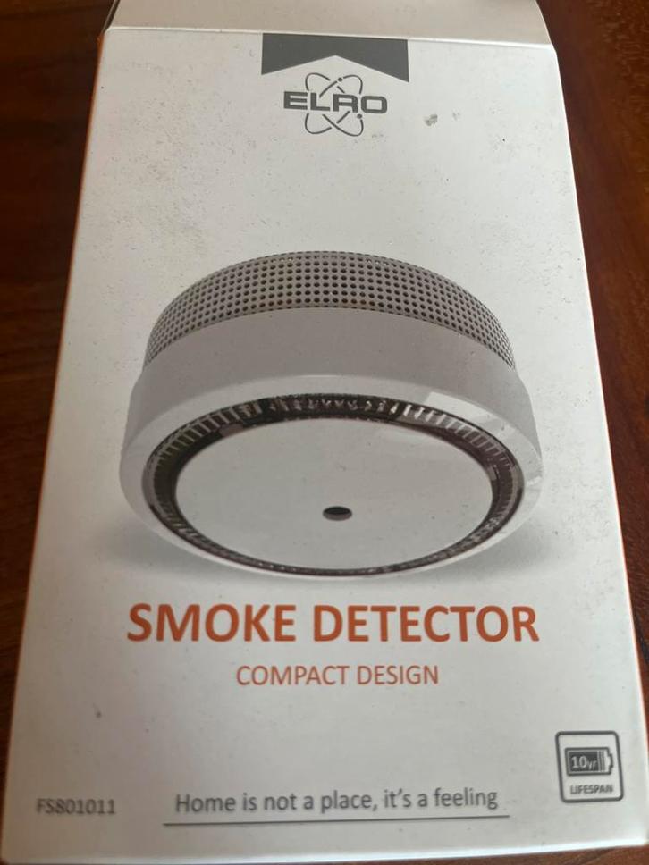 ELRO FS8010 Rookmelder - 10 Jaar Batterij, Doe-het-zelf en Verbouw, Alarmsystemen, Nieuw, Detector, Sensor of Melder, Rook, Ophalen of Verzenden
