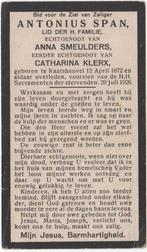 Antonius Span 1872 Kaatsheuvel + 1926 Kaatsheuvel, 54 jaar, Verzenden