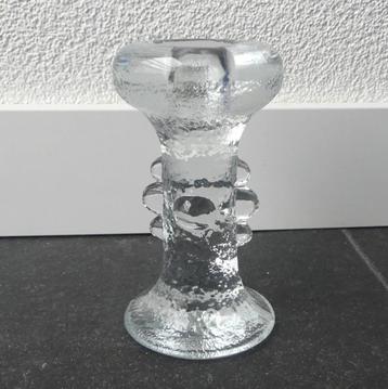 Pukeberg vintage kandelaar glas Staffan Gellerstedt Zweden beschikbaar voor biedingen
