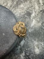 14k Gouden Mattenklopper Ring, Sieraden, Tassen en Uiterlijk, Ophalen of Verzenden, Nieuw, Goud, Dame