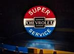 Vintage Chevrolet Reclamebord Lamp, Huis en Inrichting, Lampen | Tafellampen, Ophalen of Verzenden
