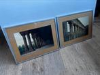 2 foto’s van zuilen in lijst, Ophalen of Verzenden, Gebruikt