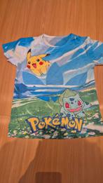 Pokemon T-shirt Pikachu & Bulbasaur 140, Ophalen of Verzenden, Gebruikt, Pokemon, Jongen of Meisje
