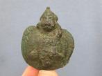 Romeins bronzen ornament – God met zwaan - ca. 2000 jaar oud, Antiek en Kunst, Antiek | Koper en Brons, Ophalen of Verzenden, Brons