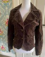 vintage bruin velours zomerjasje / colbert, Maat 38/40 (M), Bruin, Ophalen of Verzenden, Zo goed als nieuw