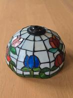 Prachtig antiek rond bol Tiffany glas in lood lampenkap €30!, Ophalen of Verzenden