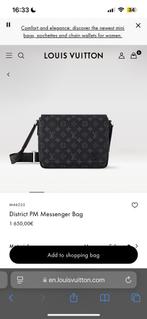 Louis Vuitton District PM Messenger Bag, Ophalen of Verzenden, Nieuw, Zwart