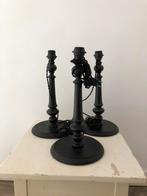 LAMP LAMPENVOET ANTIEK HOUT ZWART 4 STUKS, Ophalen of Verzenden, Nieuw, Hout, Minder dan 50 cm