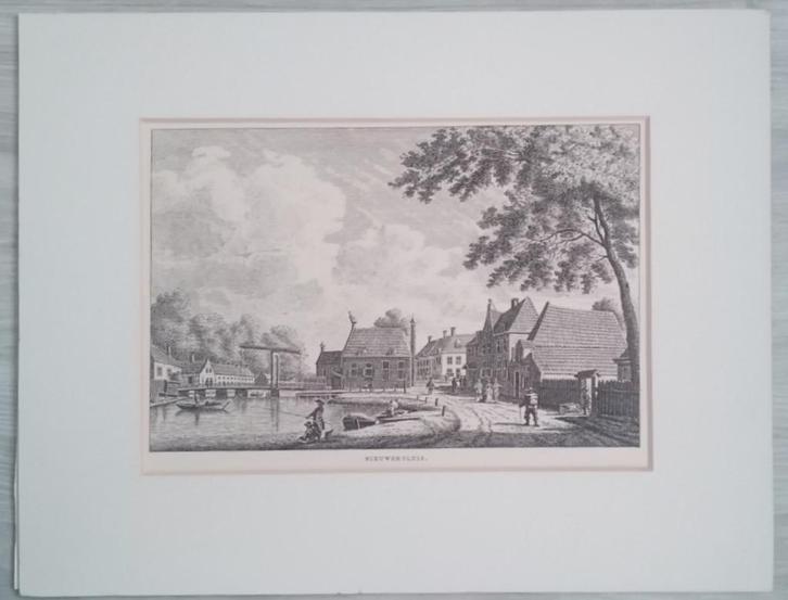 Dorpsgezicht Nieuwersluis [3203]  [AnKuOv], Antiek en Kunst, Kunst | Litho's en Zeefdrukken, Ophalen of Verzenden