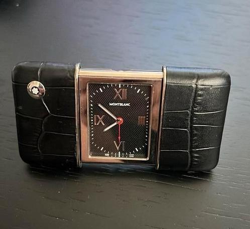 Montblanc Reiswekker Quartz 7158, Witgoed en Apparatuur, Wekkers, Zo goed als nieuw, Analoog, Ophalen of Verzenden