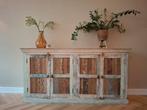 Unieke houten kast met Indonesische panelen, Ophalen, Met deur(en), 50 tot 100 cm, Zo goed als nieuw