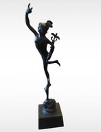 Bronzen beeld Griekse god Hermes, Verzamelen, Beelden en Beeldjes, Verzenden, Gebruikt, Fantasy