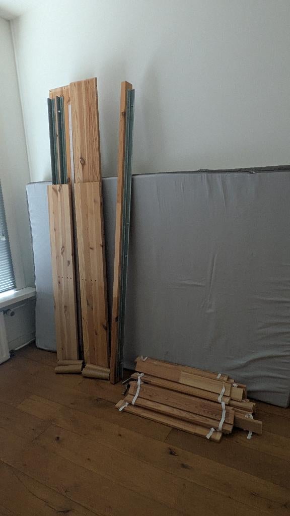 IKEA BOXSPRING 140CM x 200CM, Ophalen, Wit, Tweepersoons, 140 cm