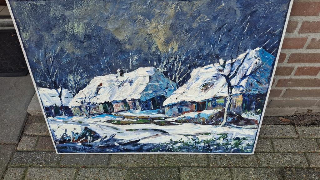 Peter van de braken Winter, Antiek en Kunst, Ophalen of Verzenden