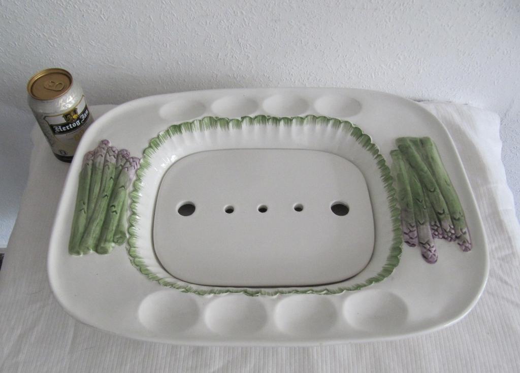 Vintage Aspergeschaal Asperge schaal, Gebruikt, Keramiek, Ophalen of Verzenden, Schaal of Schalen