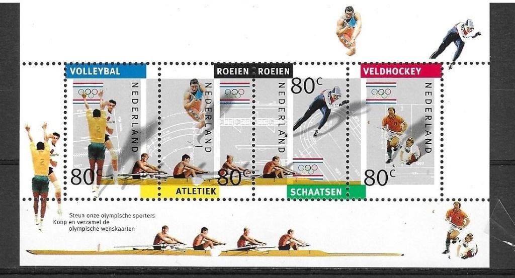 BLOK NVPH NR 1517 OLYMPISCHE SPELEN POSTFRIS UIT 1992, Postzegels en Munten, Postzegels | Nederland, Ophalen of Verzenden, Na 1940