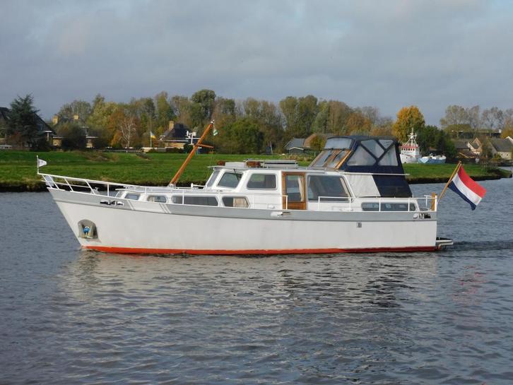 Waddenkruiser 1200 AK (bj 1978), Watersport en Boten, Motorboten en Motorjachten, Gebruikt, 12 meter of meer, Diesel, 50 pk of meer