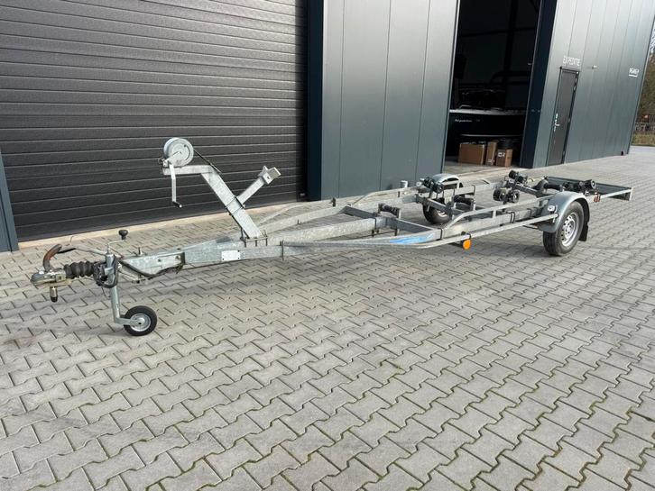 Freewheel Boottrailer, Watersport en Boten, Boottrailers, Gebruikt, Sloepentrailer, Minder dan 1500 kg, Minder dan 6 meter, Verstelbare verlichting