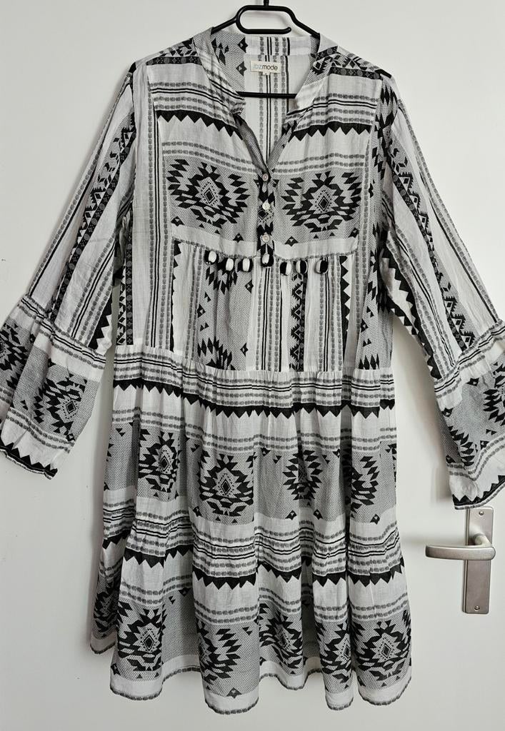 IBZMODE; MOOIE IBIZA TUNIEK L ZGAN, Kleding | Dames, Blouses en Tunieken, Ophalen of Verzenden, Zo goed als nieuw, Maat 38/40 (M)