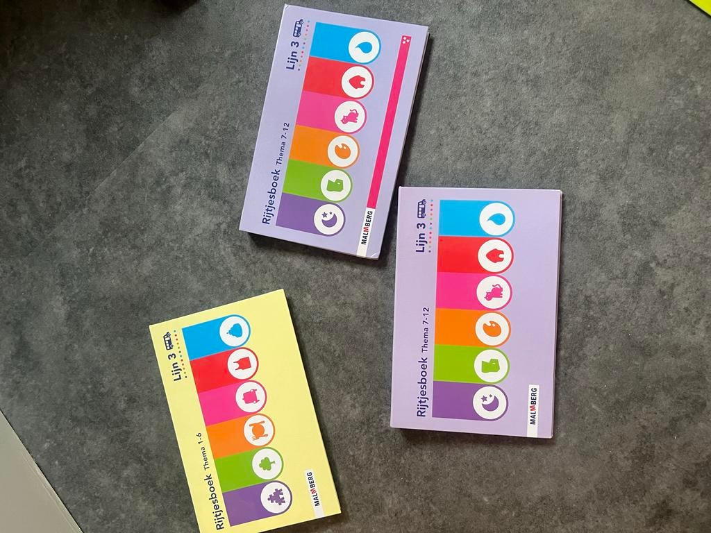Malmberg Lijn 3 Rijtjesboek Thema 7-12 en 1-6, Boeken, Studieboeken en Cursussen, Ophalen of Verzenden, Alpha, Zo goed als nieuw