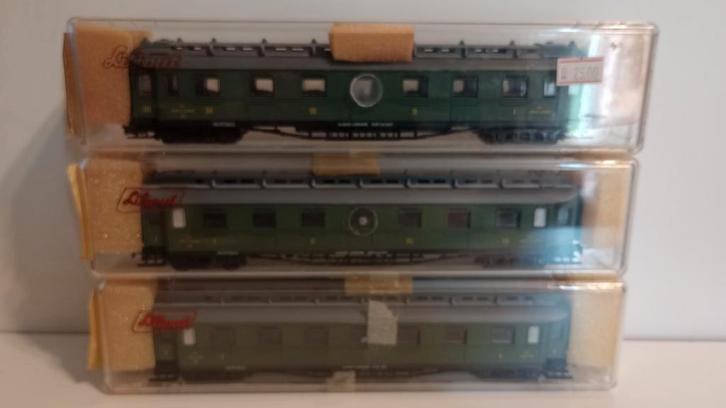 Liliput rijtuigen Alsace-Lorraine., Hobby en Vrije tijd, Modeltreinen | H0, Zo goed als nieuw, Wagon, Gelijkstroom, Liliput, Analoog