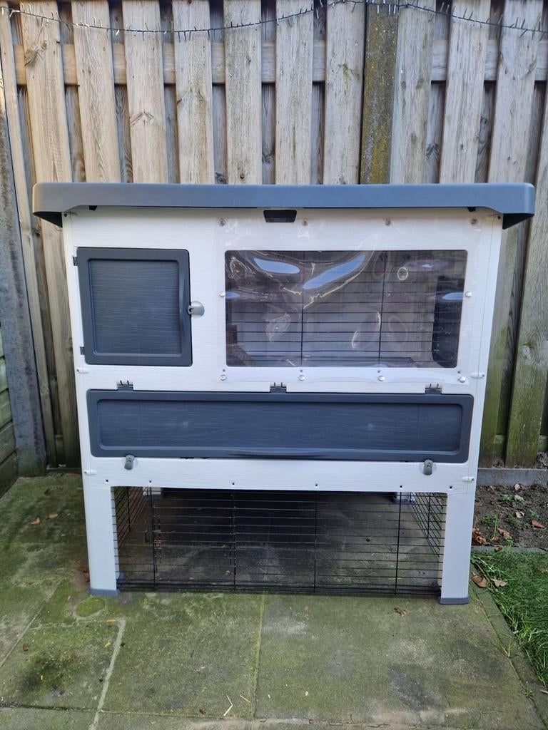 Ferplast Grand Lodge 120 konijnenhok, Ophalen, 110 cm of meer, Zo goed als nieuw, 90 cm of meer