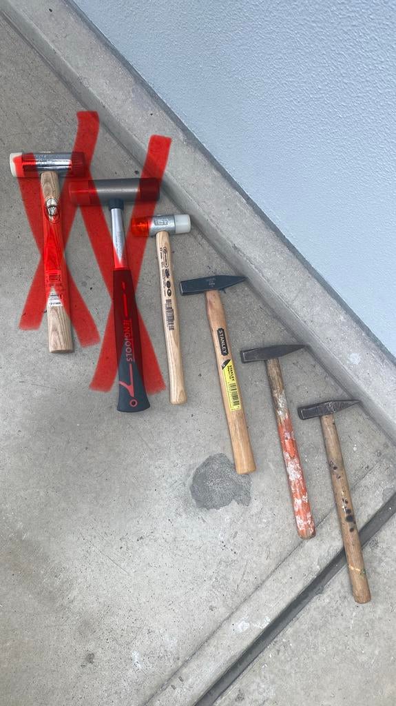 Diverse hamers Connex, Skandia, Stanley, Ophalen of Verzenden, Zo goed als nieuw