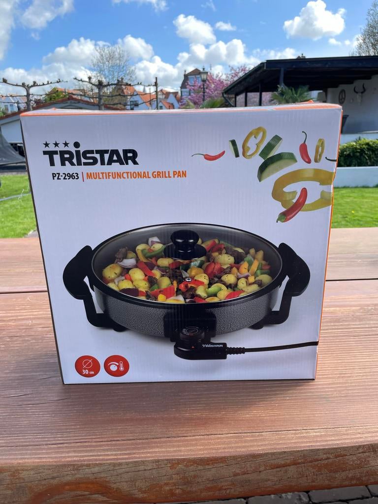Tristar PZ-2963 Multifunctionele Grillpan - Elektrische Pan, Ophalen, Nieuw, Tafelgrill