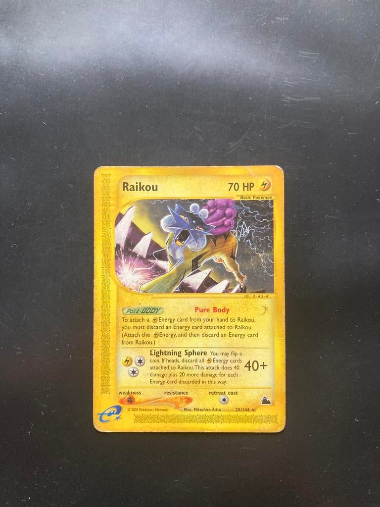 Pokemon kaart Raikou, Ophalen of Verzenden, Zo goed als nieuw