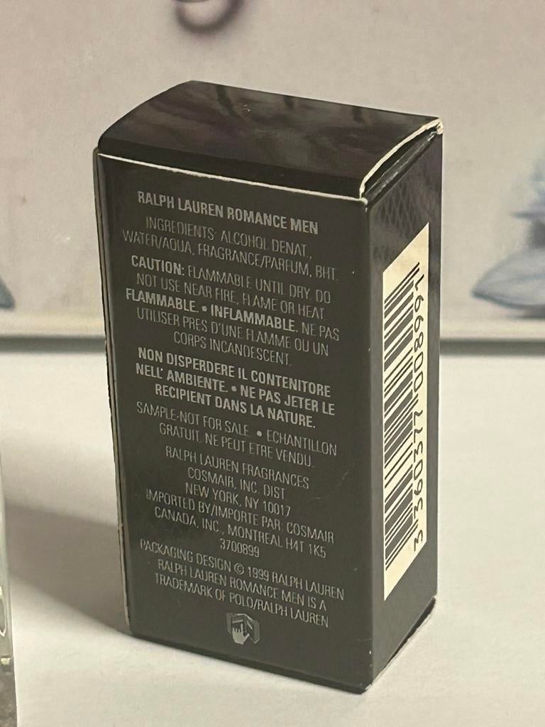 Ralph Lauren - romance men miniature 7ml edt, Ophalen of Verzenden, Nieuw, Miniatuur, Gevuld