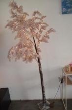 immitatie kersenbloesem boom met lampjes en namaak sneeuw., Ophalen