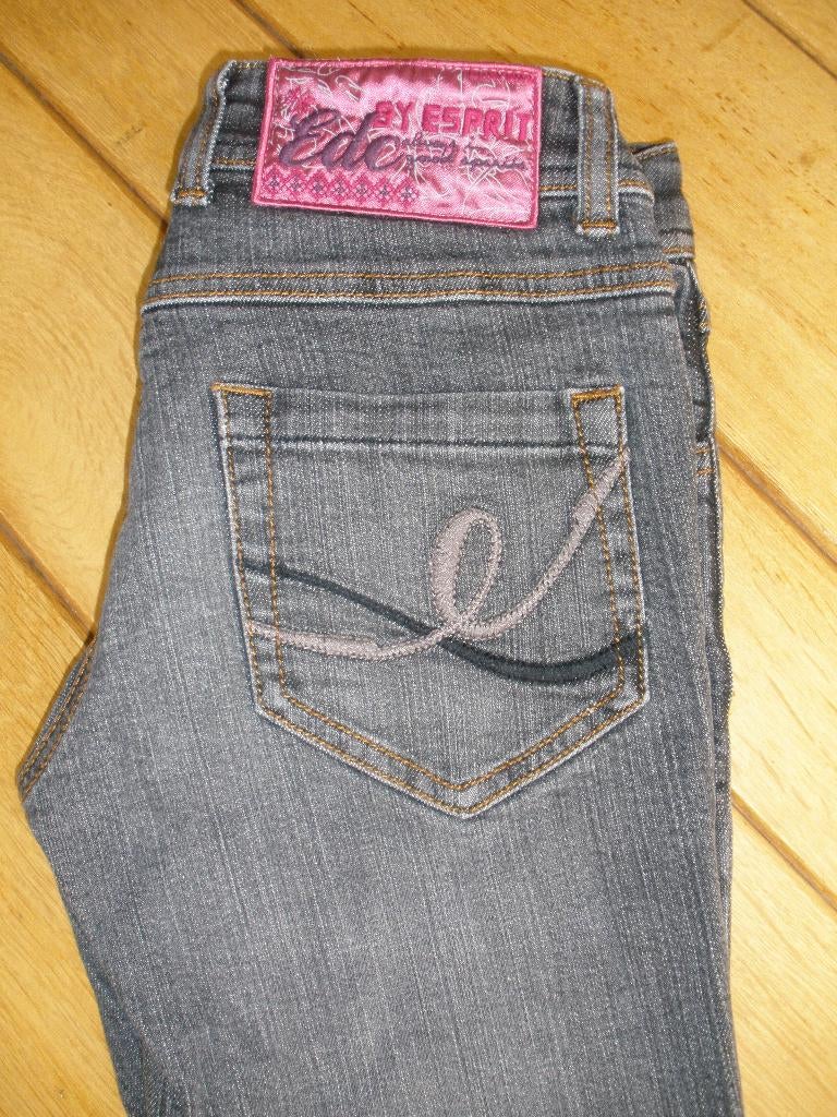 ESPRIT spijkerbroek zwart grijs maat 152 - nieuw -, Broek, Meisje, Nieuw, Ophalen of Verzenden