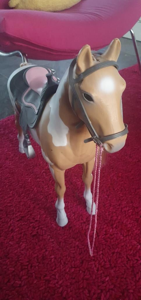 Mooi palomino speelgoedpaard met zadel en hoofdstel. Het paa, Ophalen, Zo goed als nieuw, Overige typen