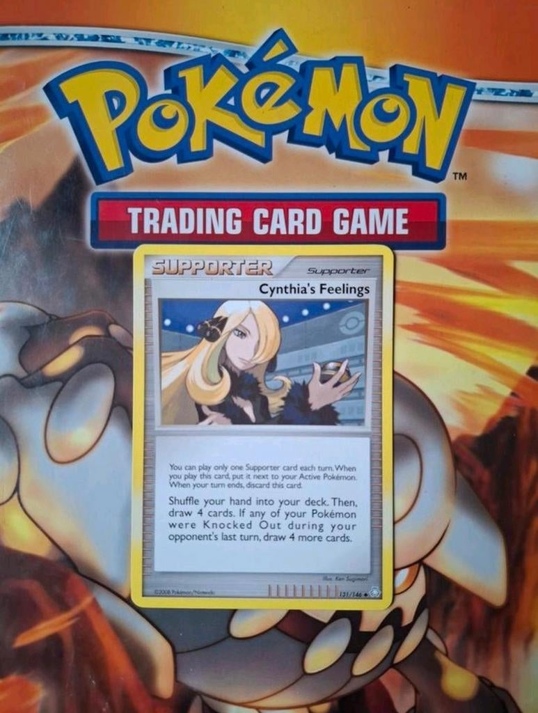 Cynthia's feelings 131/146 Diamond&Pearl Legends Awakened, Ophalen of Verzenden, Gebruikt, Losse kaart