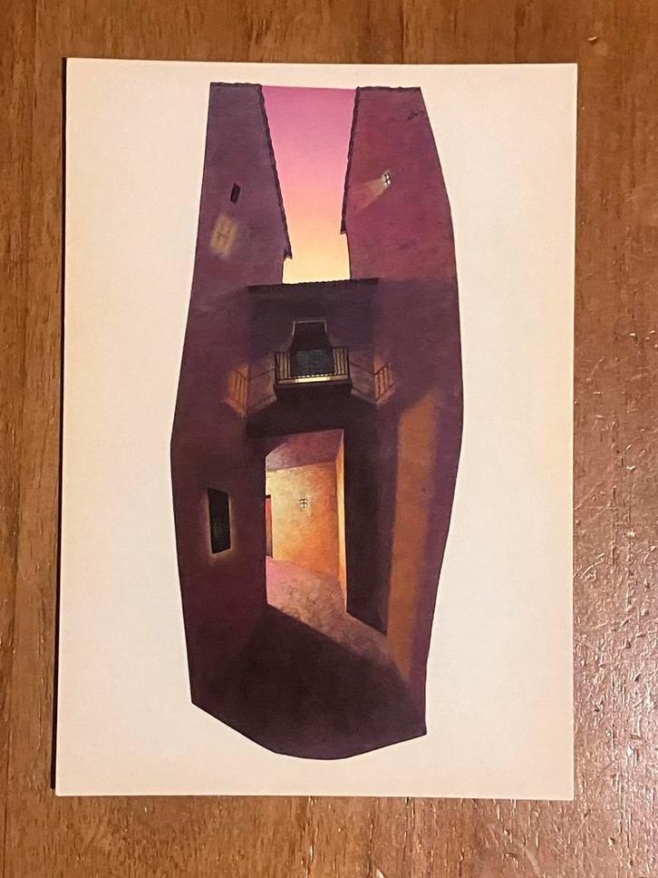 Paul Critchley 'The Alleyway, through the evening’ 1997, Verzamelen, Ansichtkaarten | Themakaarten, Ongelopen, 1980 tot heden